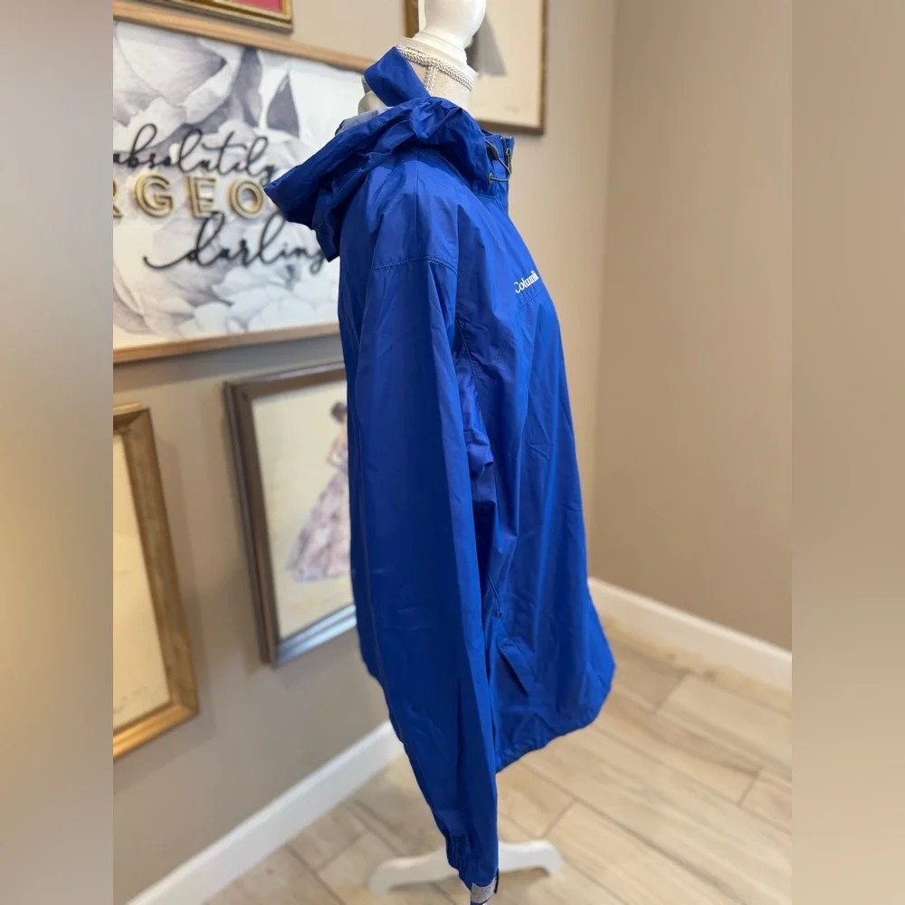 NWOT! COLUMBIA University of Kentucky Blue Windbreaker Rain Jacket